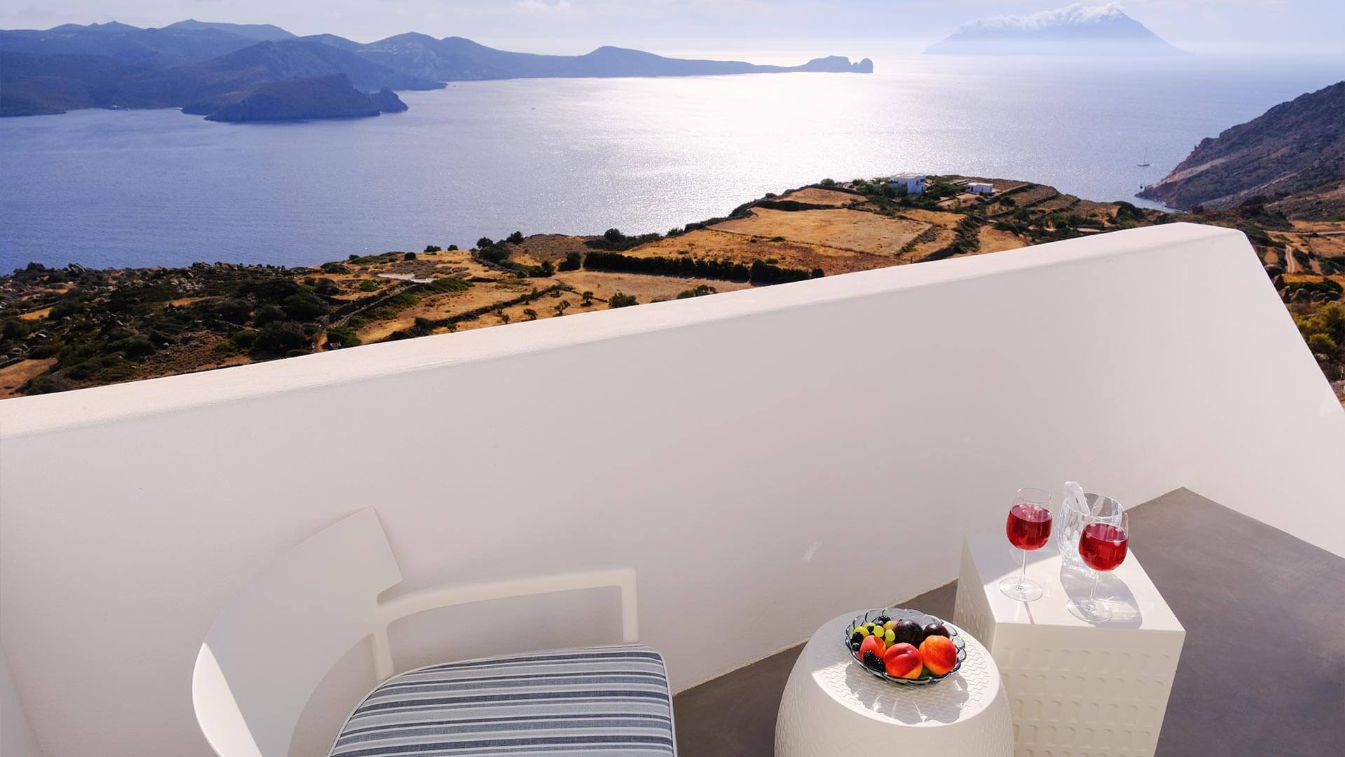 Ares Suite in Milos | Patio with sea view