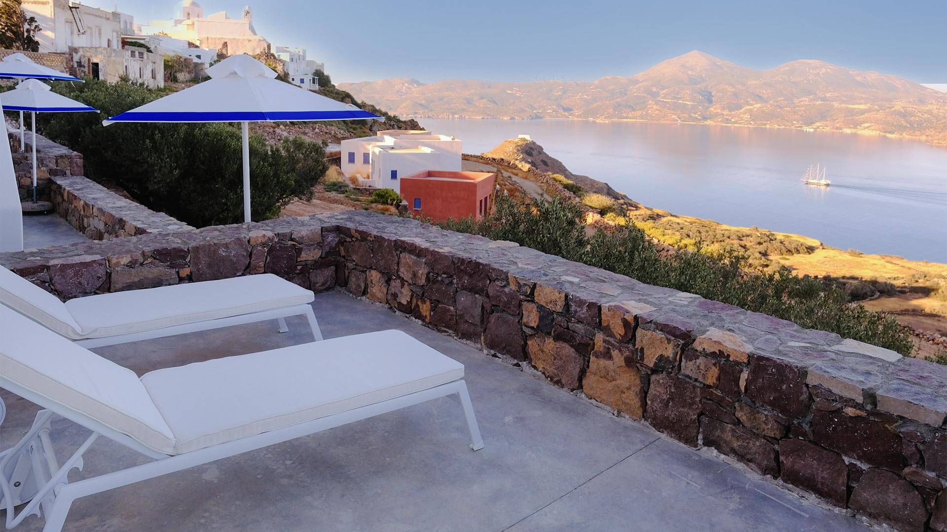 Aphrodite Suite in Milos | Patio view